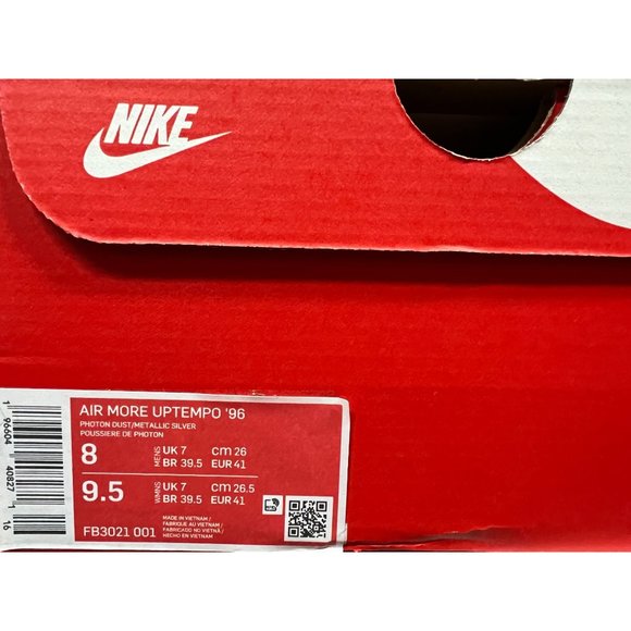 Nike Air More Uptempo 96 Photon Dust - FB3021 001 Men's size 8 - Picture 9 of 9